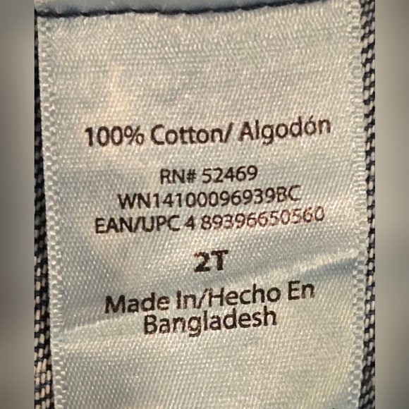 💚 NWOT Wonder Nation Kids Denim Jacket - Picture 5 of 7